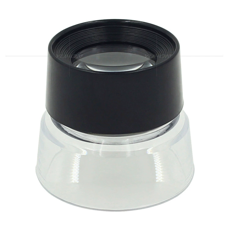 Цилиндр настольное увеличительное стекло 10 раз портативное чтение ювелирных изделий идентификация текстильная ткань печать