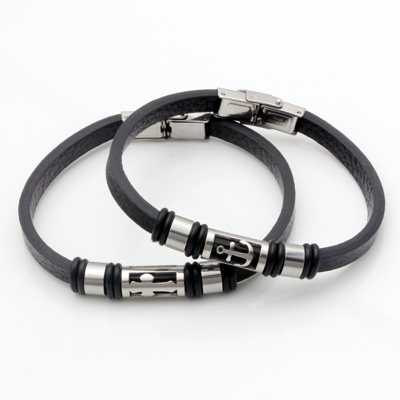 Simple new handmade vintage woven leather bracelet popular jewelry men's and women's couple's punk bracelet manufacturer