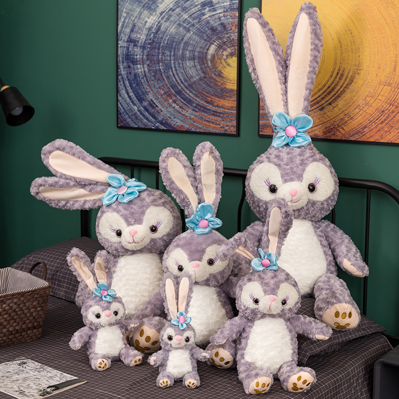 Peluche coniglietto, simpatico cuscino per dormire, bambola di pezza, regalo di compleanno unisex per bambine di età superiore ai 6 anni._voghion.com