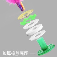 Manufacturer wholesale 21cm colorful goose feather shuttlecock for adults and children fitness shuttlecock shuttlecock for primary and secondary school students competition