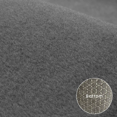 Car Floor Mat Top Layer Australian Wool Carpet Mat, Two-Layer Roll Material with Non-Slip Base, Raw Material Cut for Floor Mats (Universal Foot Pad) - gray-dot-silicone-bottom-155m-wide-please-order-by-meter-orders-for-non-full-rolls-will-not-be-accepted
