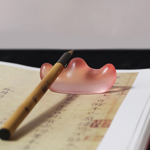 Creative glazed pen holder, ancient style pen holder, paperweight, color brush shelf, pen holder, study room four treasures, ink dish, pen lick