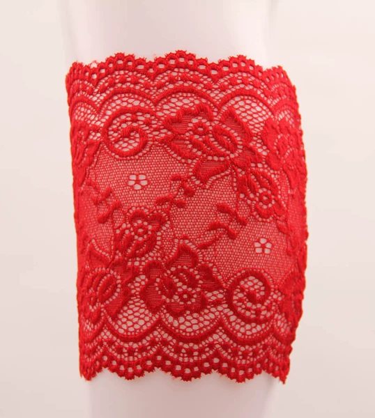 Flower-shaped, red