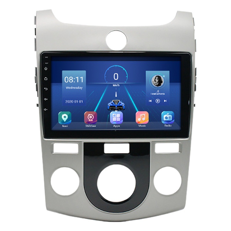 Aplicable a Kia Fredi Android reproductor de navegación del coche MP5 Radio 4 + 64 Carplay incorporado