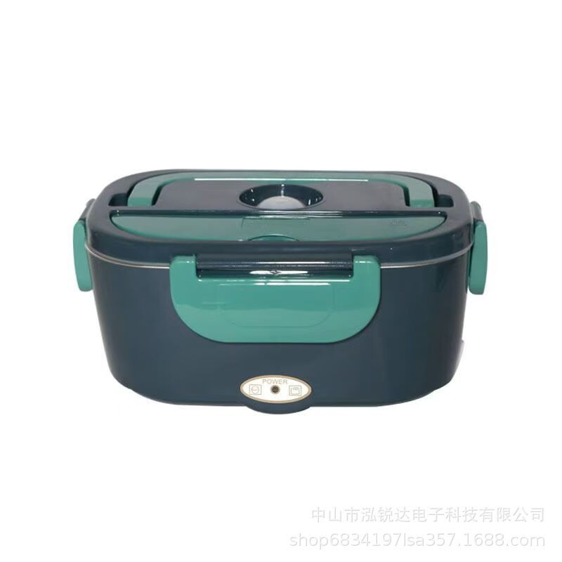 亚马逊爆款电热饭盒家车两用免注水加热恒温热饭菜保温饭盒神器|undefined