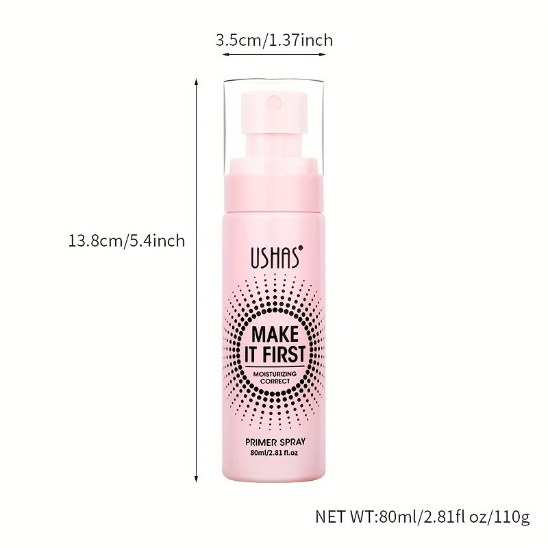 USHAS Προ-σπρέι για ζεστό μακιγιάζ με έλεγχο λιπαρότητας, ενυδατική λοσιόν μακιγιάζ_voghion.com