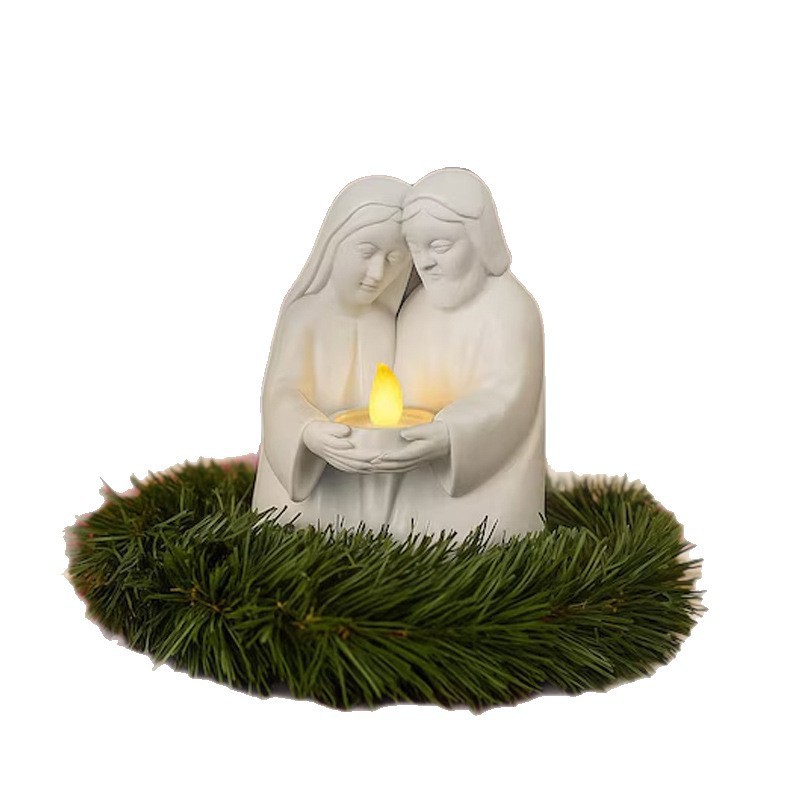 跨境Candle holder tealight crib Advent wreat 降临节茶灯装饰|undefined