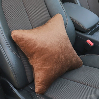 Support, Car Cushion, Pillow Set, Headrest - brown-waist-support-1-piece