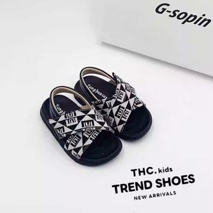2025 Summer Popular Trendy Baby Soft-Soled Sandals for School and Kindergarten Non-Slip Fashionable Soft-Soled Slippers and Sandals