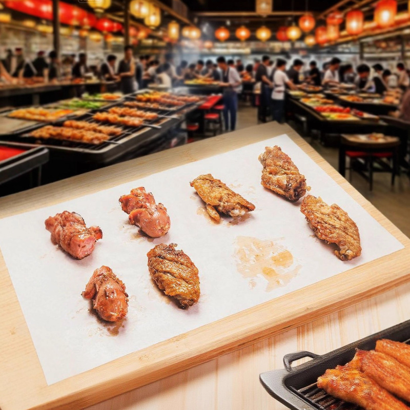 食品级半透明耐高温防粘吐司面包蛋糕烧烤油炸烤箱烤盘烘焙用纸|undefined
