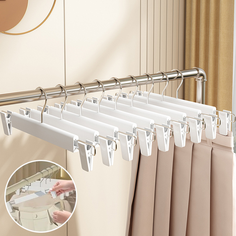 Pants Hanger and Clips for Home Use, Non-Slip and Non-Marking, Specialized for Pants, Wardrobe, Closet, Student Dormitory, Jk Skirt Drying Clips