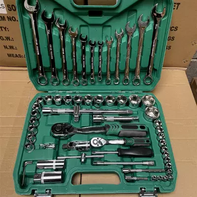 Wrench Set Combination Casing — Mühərrik tənzimləmə alətləri - 61-pieces-of-72-tooth-auto-repair-professional-model-free-replacement-if-broken