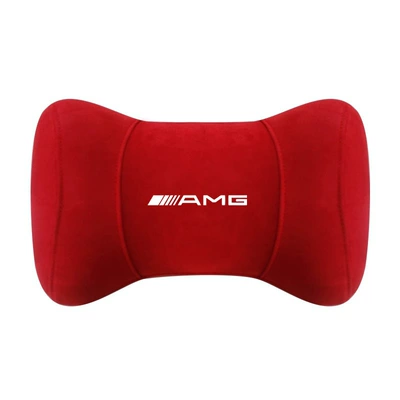 for Mercedes-Benz Headrest C200Lglc260Le300L: Headrest - amg-logo-red-one-long-30cm-wide-9cm-high-17cm