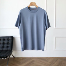 欧美大牌风正确版本 25原单高级品控双丝光棉男士短袖T恤 bir私域
