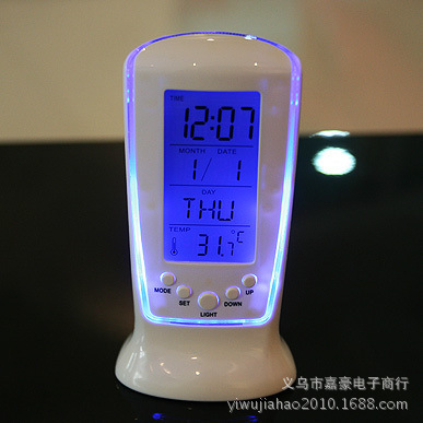 510 mini small alarm clock LED luminous music alarm mute lazy electronic clock with temperature alarm clock factory direct sales