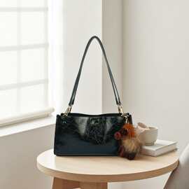 暖手可可托特包包女款黑色质感通勤单肩包手提斜挎包工厂一件代发