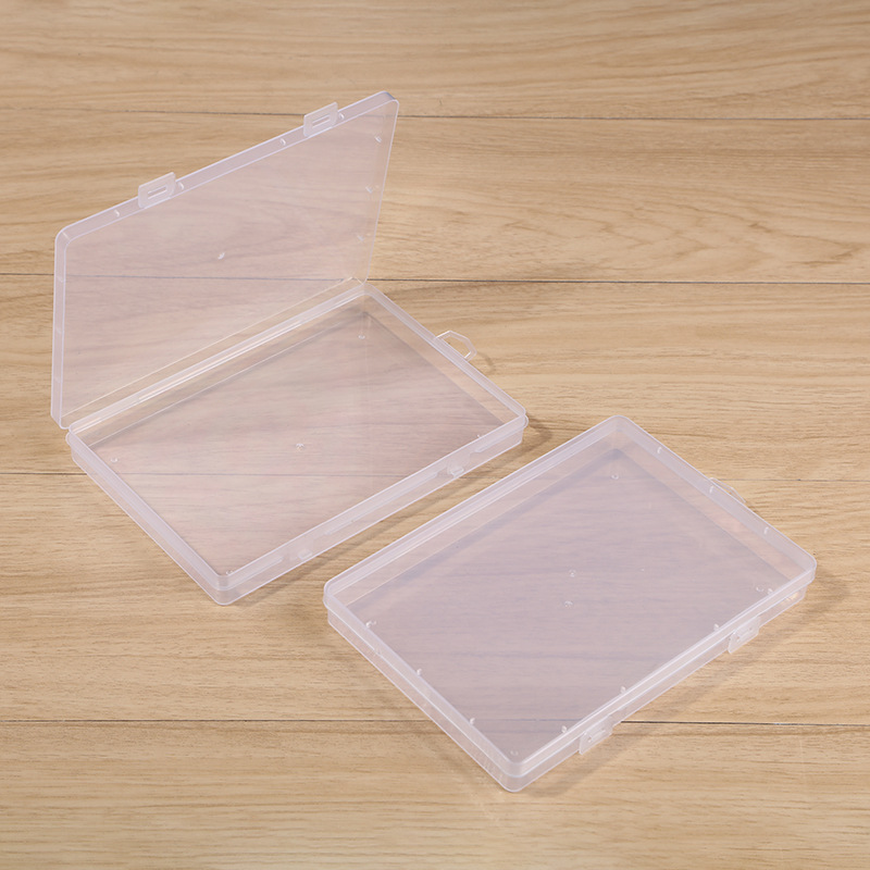 Rectangular transparent plastic storage...