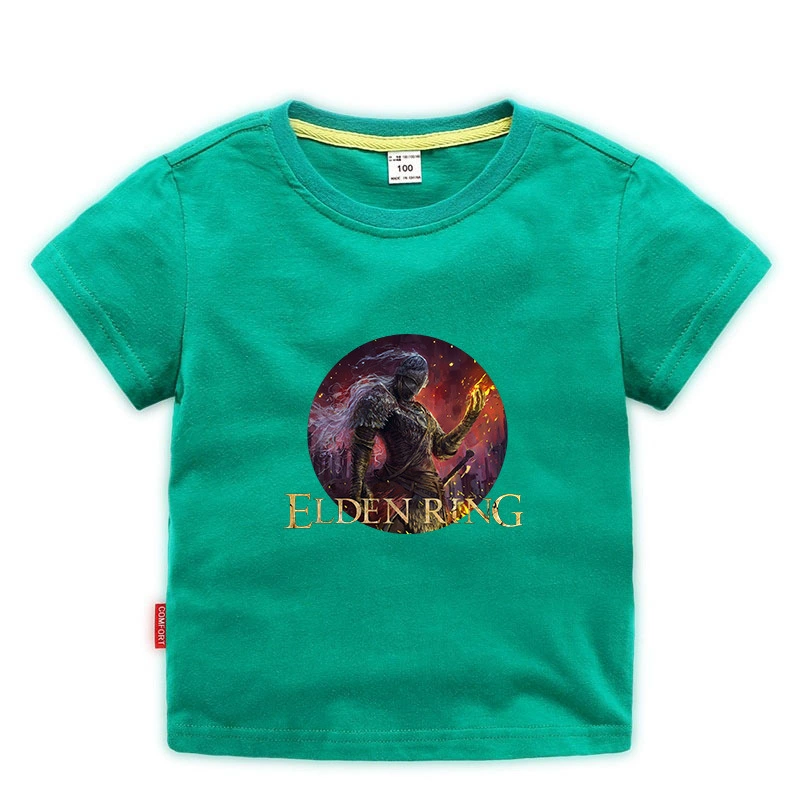 Новая игра ELDEN RING Elden Fasun Dharma Old Master Mid -Seasons Детская футболка с коротким рукавом сентября