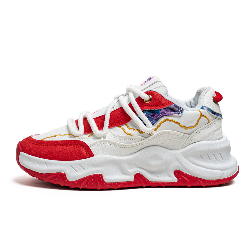 2024 herfst nieuwe lage top dikke zool vader trendy student leren gezicht niche casual sport herenschoenen_voghion.com