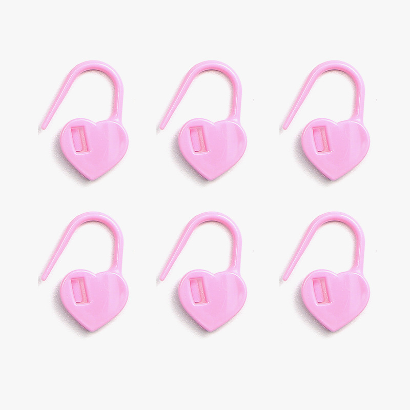 1000 herramientas de trenzado anti-desbloqueo amor de botón de plástico marca de pin contador de suéter