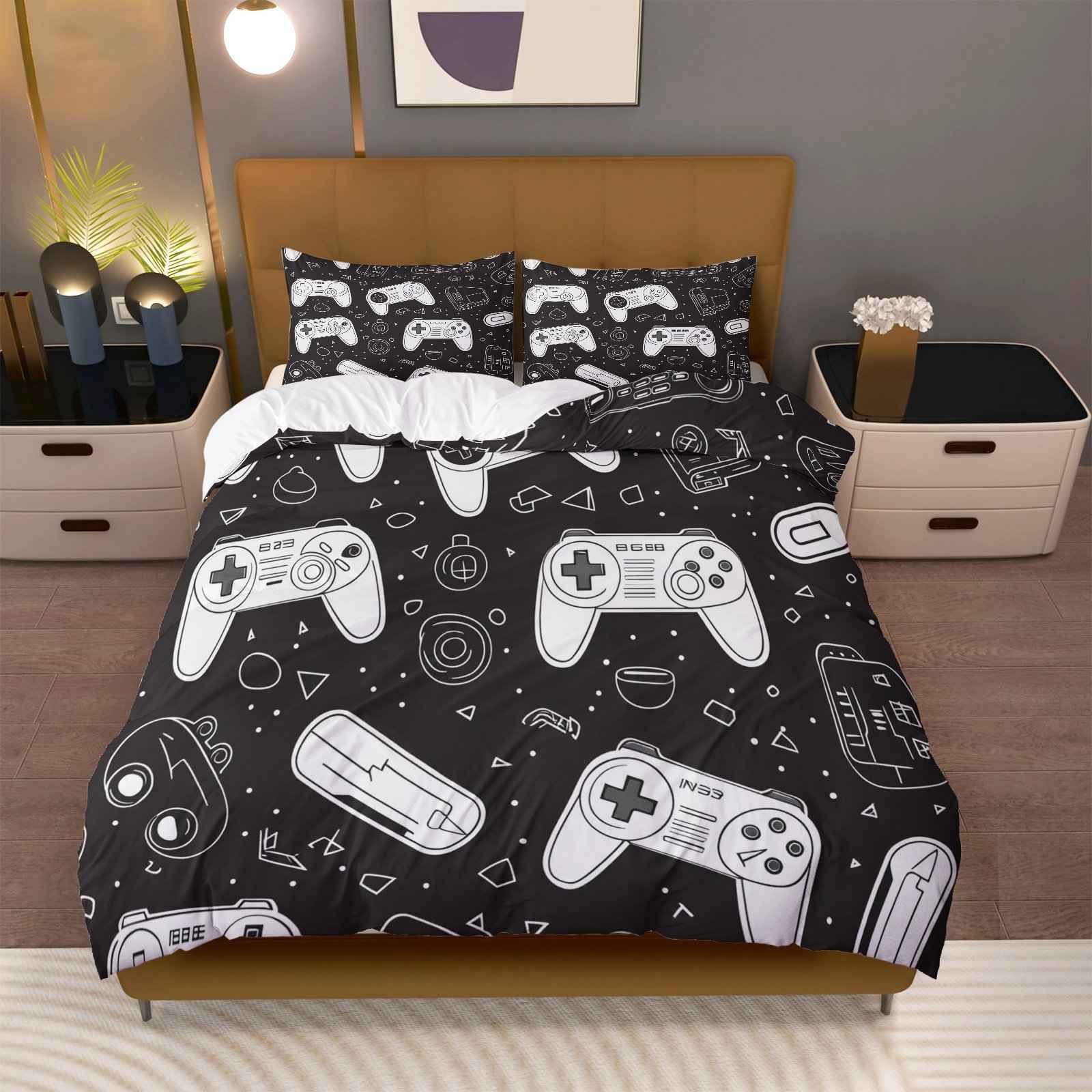 Textil doméstico transfronterizo abrasivo digital impresión quilt kit retro mango de juego fuente fábrica asume TEMU / JIT