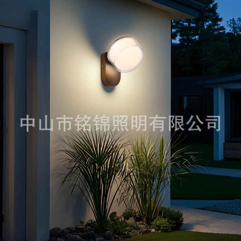 防水 LED 屋外壁ランプ中庭バルコニーガーデンゲート外ドアランプ屋外照明超高輝度センサーランプ|undefined
