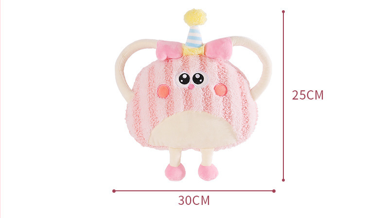Car Headrest Waist Cushion suit Creative Cushion Cartoon Plush Female Neck Waistrest Car Supplies Headrest