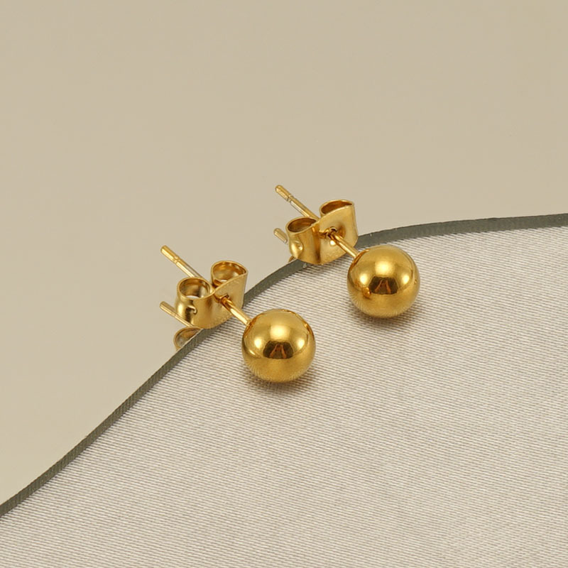 Women's Gender 1 Pair Classic Style Geometric Plating 304 Stainless Steel Zircon Ear Studs