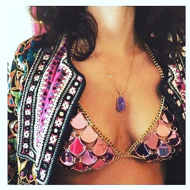 Colorful Sequined Bikini Image 1