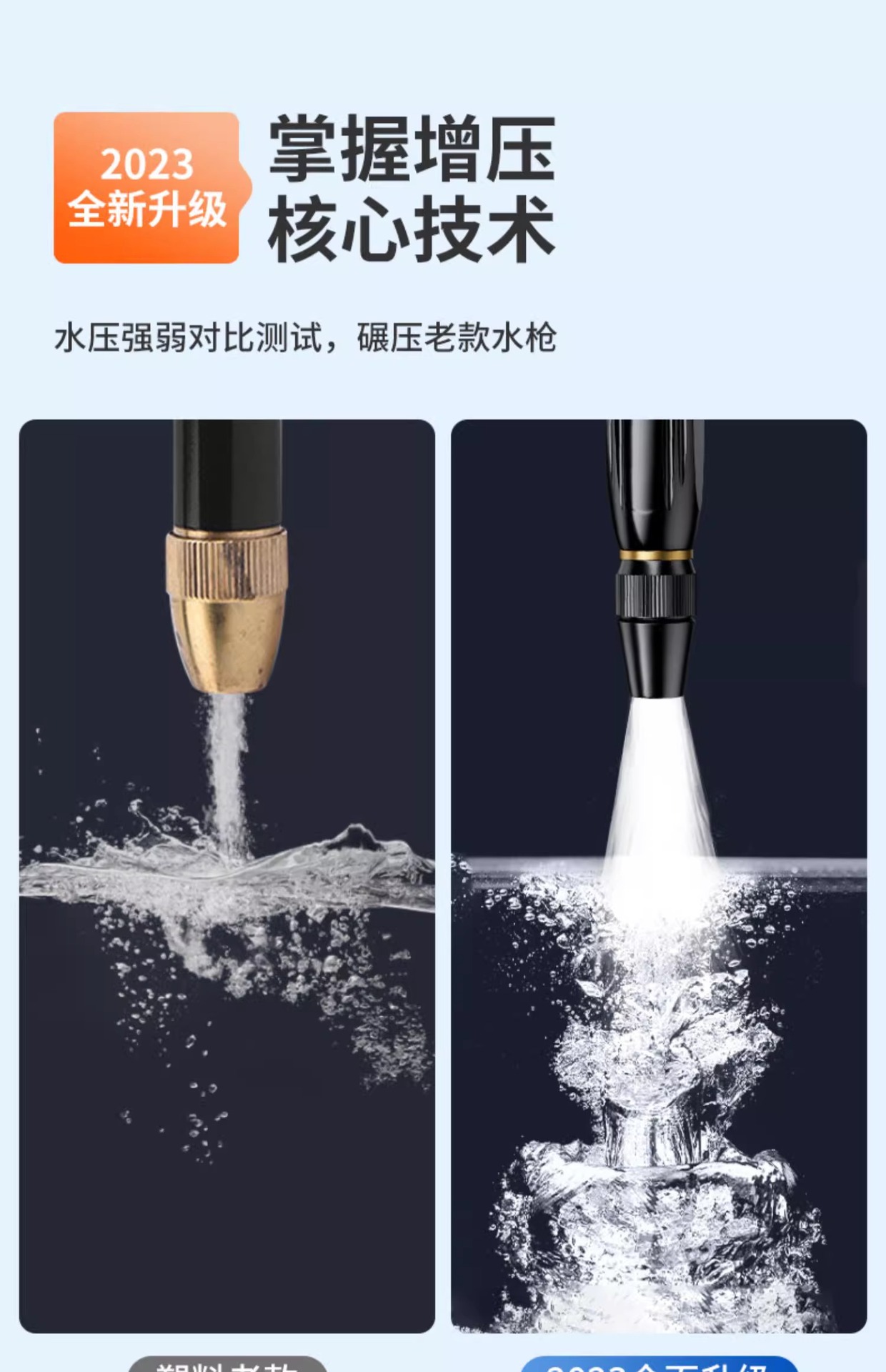 Car Washing Water Gun Household Washing High Pressure Powerful Artifact Water Spray Gun Nozzle Tap Water Pipe Hose Pressurized Pressure
