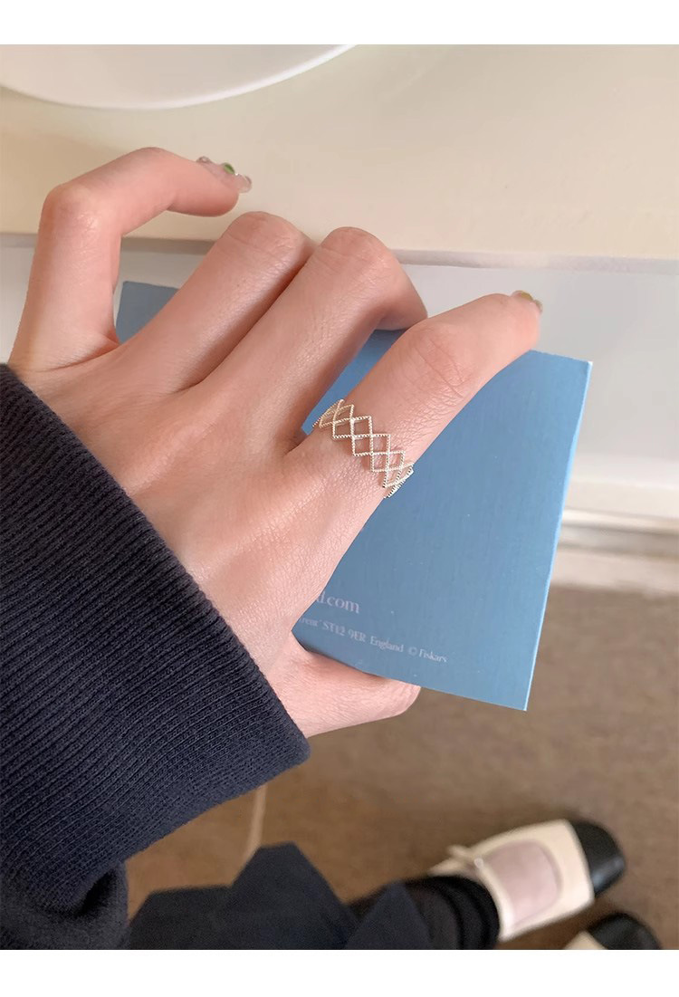 2g Weight Rings Classification Adjustable Ring Size 1 Piece Quantity Holiday, Tea Party Occasion 925 Sterling Silver Material Geometric Pattern All Seasons Season Women's Gender Elegant, Simple Style Style 1 Piece 925 Sterling Silver Geometric Rings 11