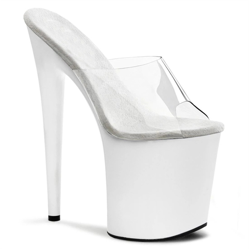 26cm odiar tacones de altura super tacones delgados odiar tacones de altura impermeables zapatillas frías de verano una sola zapatilla de talón