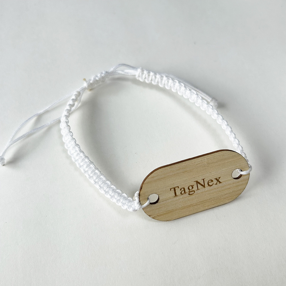 可生物降解材料木质RFID腕带NFC一次性活动手环激光雕刻LOGO