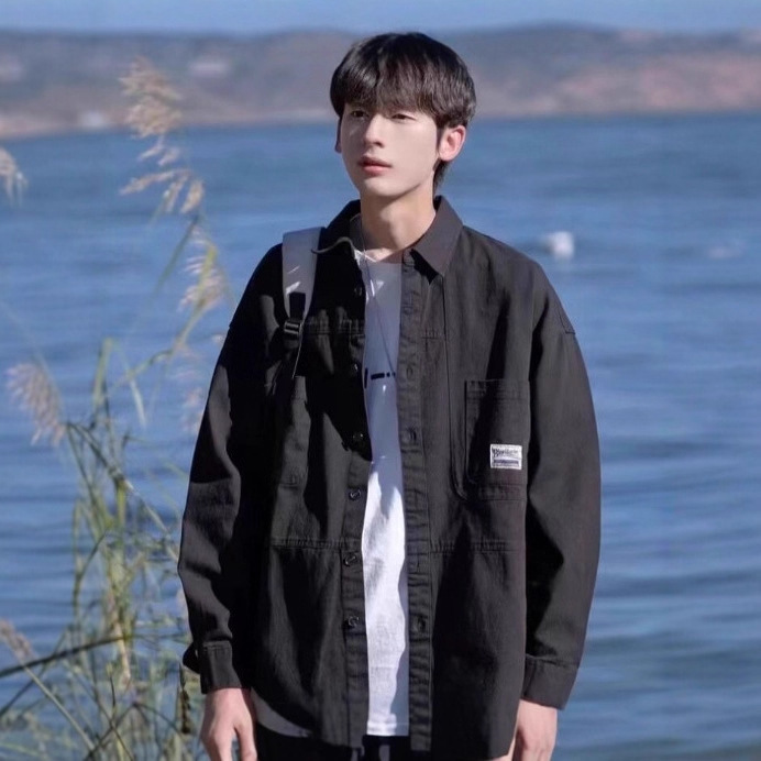 2025 Men's Workwear Shirt Long-Sleeve Casual Jacket Loose Versatile Japanese Retro Men's Shirt Non-Iron Spring Season 2025 Men's Workwear Shirt Long-Sleeve Casual Jacket Loose Versatile Japanese Retro Men's Shirt Non-Iron Spring Season