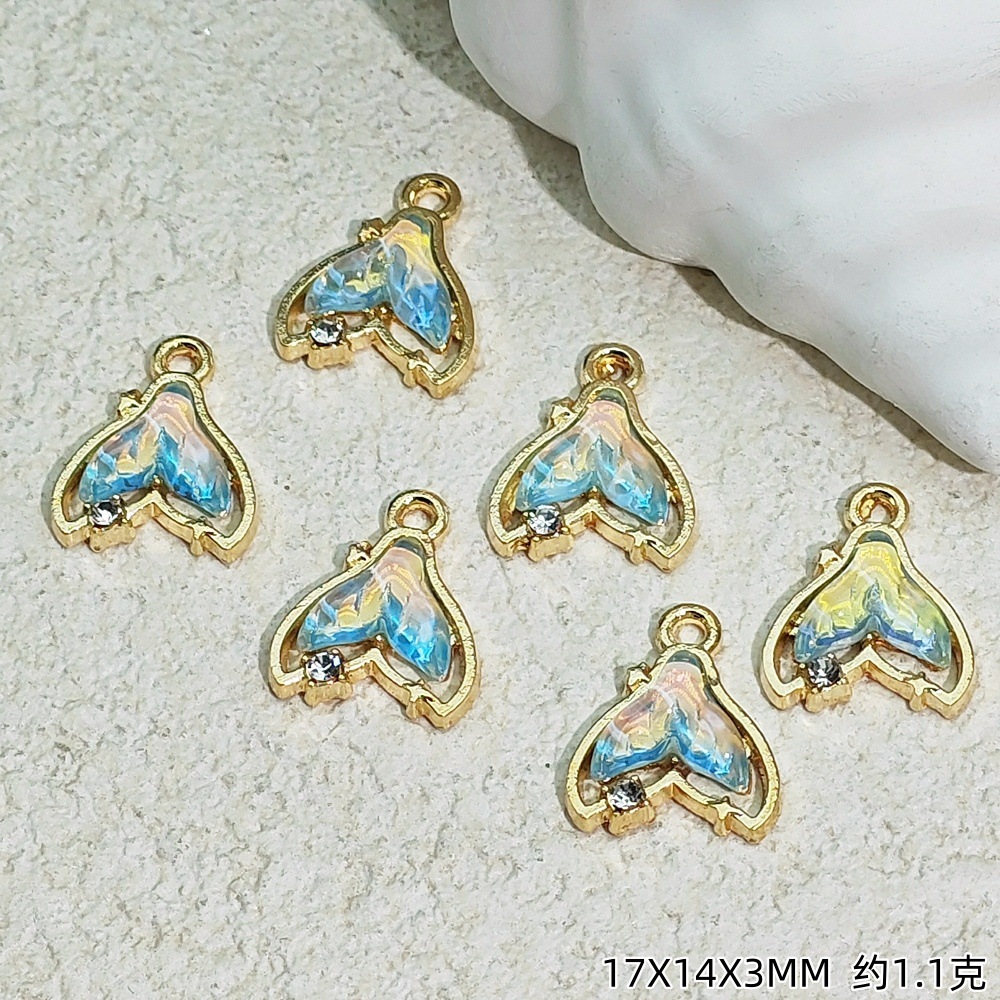 Exquisitos accesorios de joyería colgante de diamante de alta protección ultravioleta al por mayor collar DIY artesanal colgante de materiales de ropa de pulsera