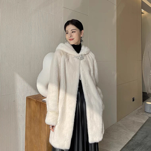 Fur Clasp Mink Fur Diamond Buttons Duck Bill Clasp Embellished Double Fasteners Fur Coat Collar Pin Children's Clothing Collar Extreme Kai
