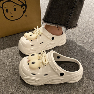 Dongdong Shoes ins Студенческая противоскользящая милая Баотоу пляжная холодная тапочки