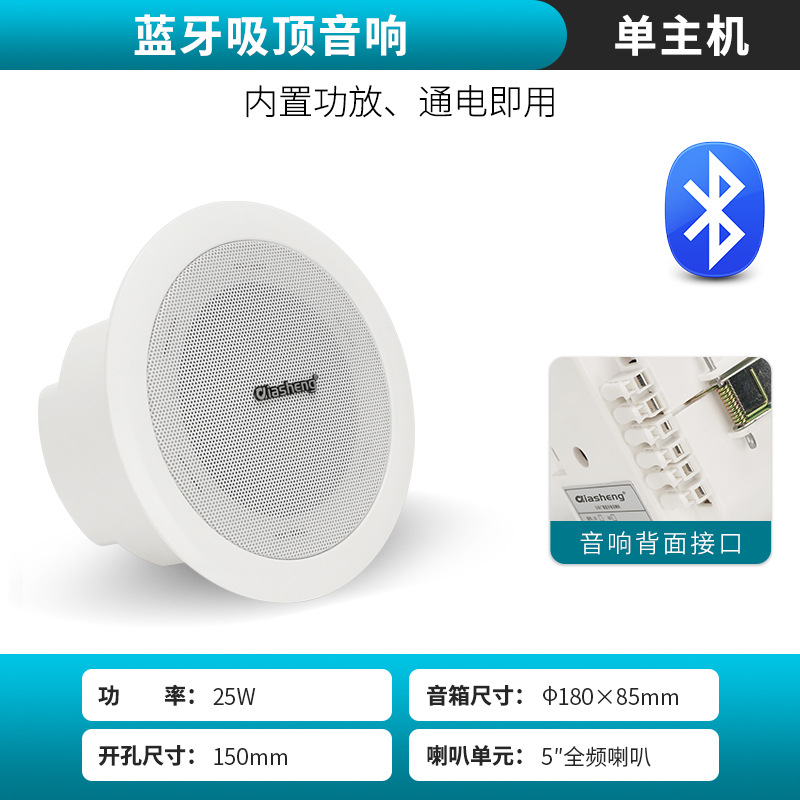 ワイヤレスbluetooth天井オーディオ天井埋め込み式重低音サラウンドスピーカー店舗専用リビング天井スピーカー