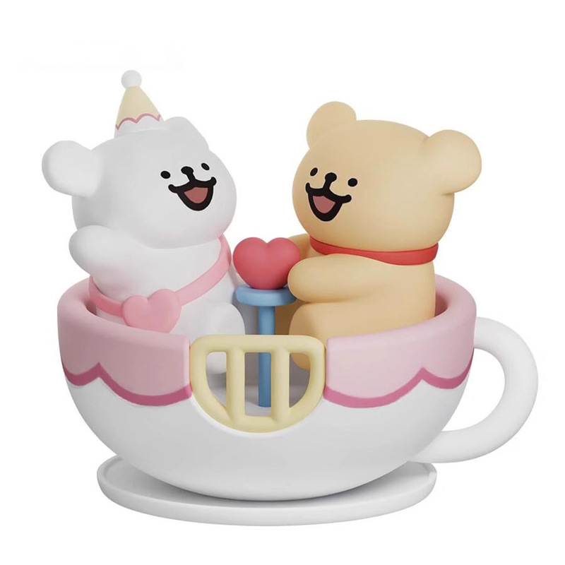 本物のライン子犬ハッピーお出かけシリーズブラインドボックストレンディなかわいい人形フィギュアギフトデスクトップ装飾品卸売|undefined
