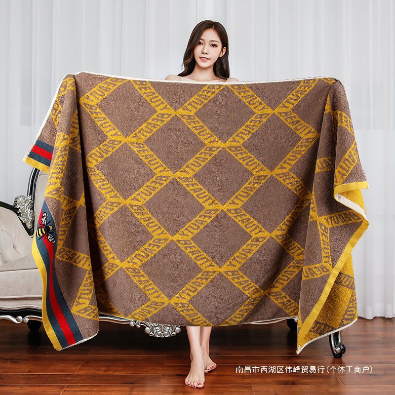 Pure Cotton Bath Towel Household Women Adult Thickened Quick-drying Absorbent Soft Hair-free Bath Towel Adult Men Pure Cotton Bath Towel Household Women Adult Thickened Quick-drying Absorbent Soft Hair-free Bath Towel Adult Men