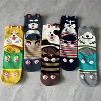 (Cross-border trading), Japanese three dimensional cartoon cute socks, Korean style, mid-length