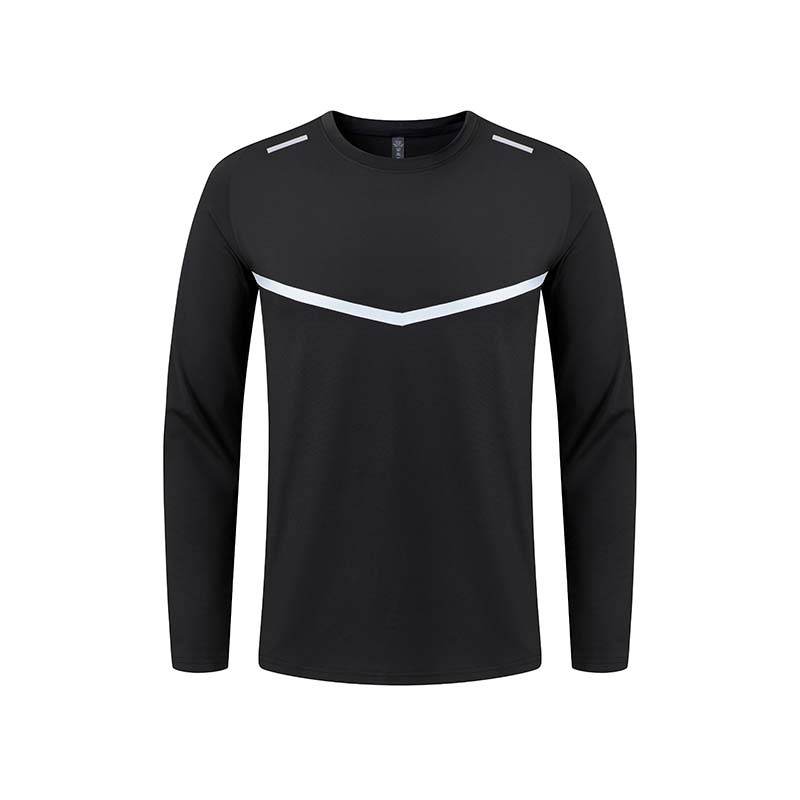 Lulu primavera y otoño hombres deportes al aire libre ocio cuello redondo manga larga Top running fitness entrenamiento de secado rápido camiseta transpirable U