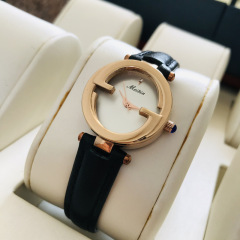 Watch for Ladies, Mother-of-Pearl Small Dial, Simple and Elegant, Brand, Small and High-End, Leather Strap, Women's Watch, Waterproof