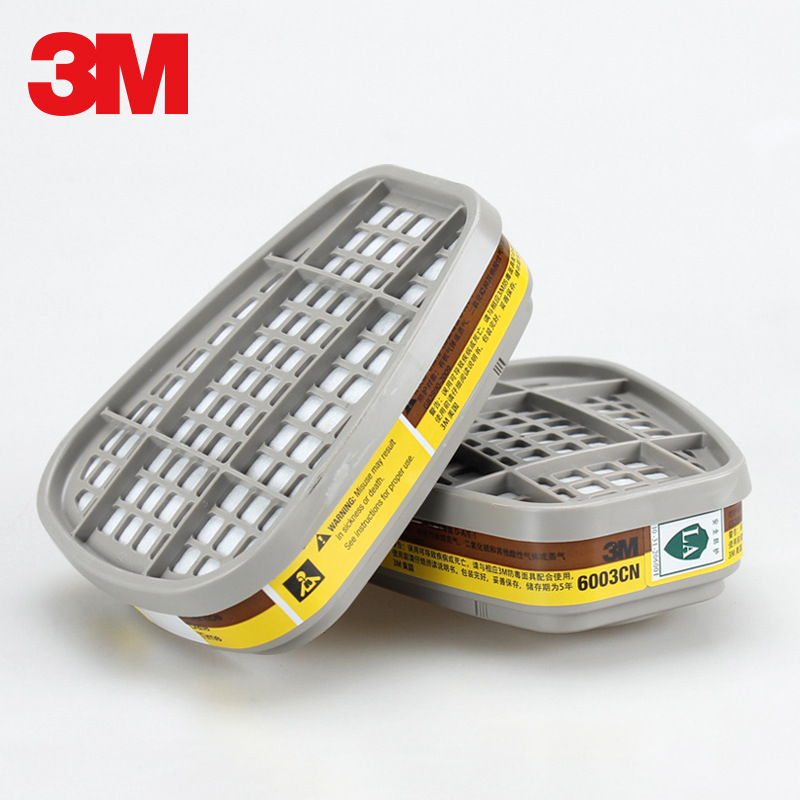 3M6003CN caja de filtro de gas máscara de gas accesorios de filtración de gas orgánico pintura de pulverización de carbón activado cloruro de cloro gas