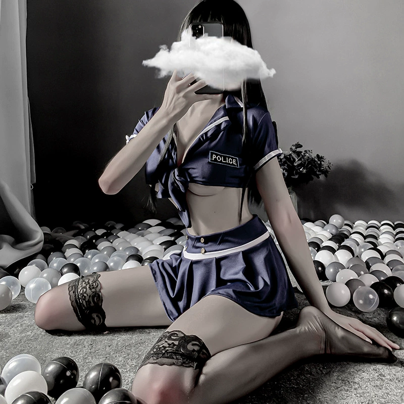 眉奈儿 Sexy underwear for students, uniform, set