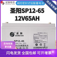 圣阳蓄电池SP12-65铅酸免维护12V65AH机房UPS直流屏EPS太阳能电源