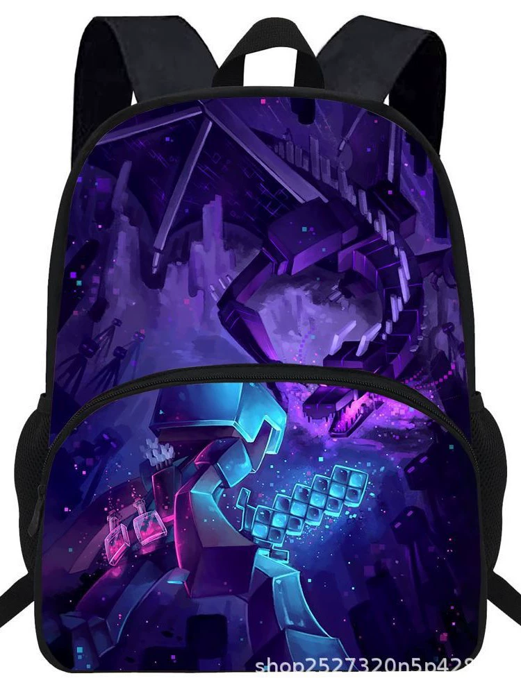 Лучшие продажи кросс-бордер Minecraft поддерживает доставку JIT AliExpress детские печатные школьные сумки