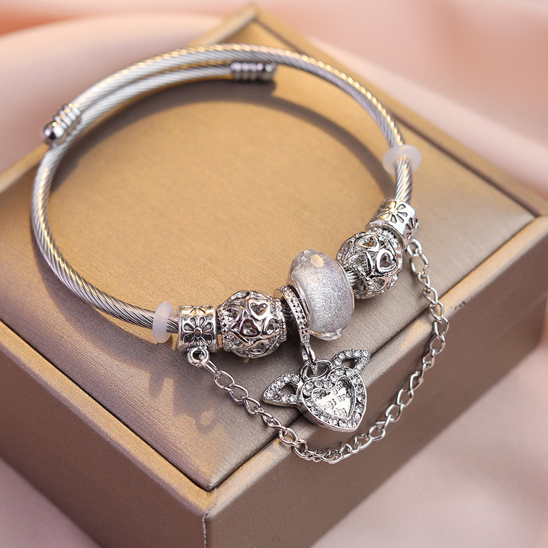 Panjia Cross-Border Bracelet Original Angel Wings Cupid Couple Bracelet Temperament Fashion Versatile Amazon Wholesale