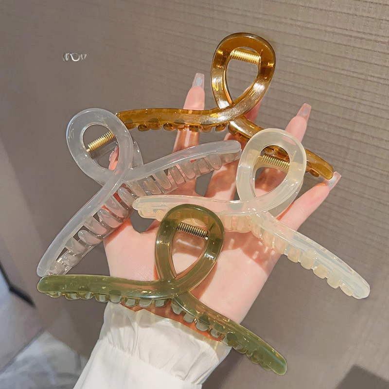 Fermaglio per capelli a disco Fermaglio per capelli Grande quantità di capelli Multi-smerigliato Fermaglio per squalo Semplice Copricapo di alta qualità Accessori per capelli_voghion.com