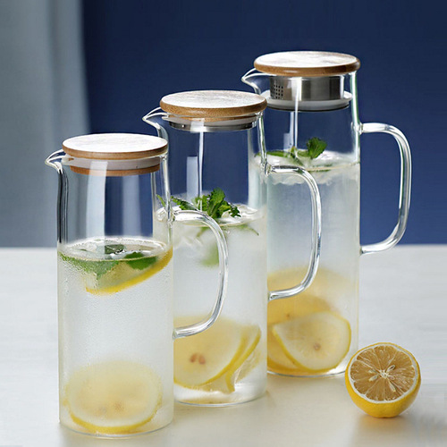 Zhenqi manufacturer wholesale household daily use transparent kettle one-piece dropshipping high borosilicate glass cold kettle cold kettle